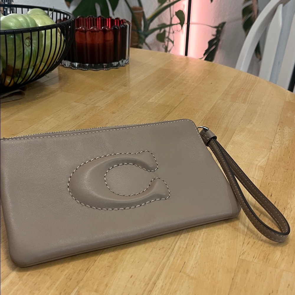 Coach Large Corner Zip Wristlet